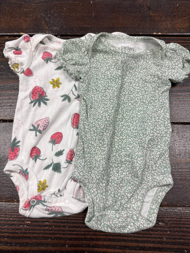 Girls Onesie Set (2pc) Carters 0-3M