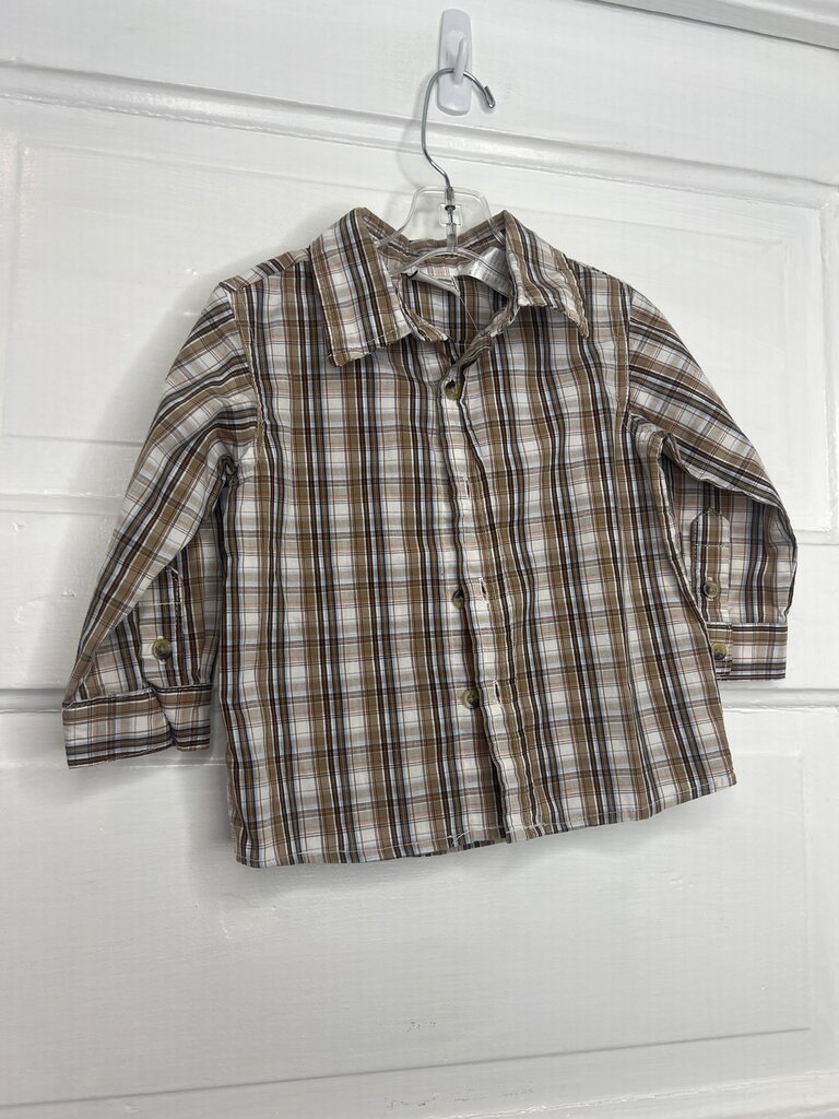 Boys LS Button Little Rebels 24M