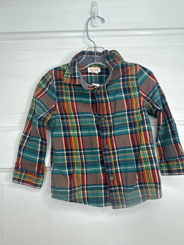 Boys LS Button Cat & Jack 2T