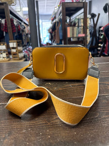 "0" Crossbody Purse- Mstrd/Pink