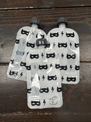 Reusable Kids Pouch (3pc)- Batman