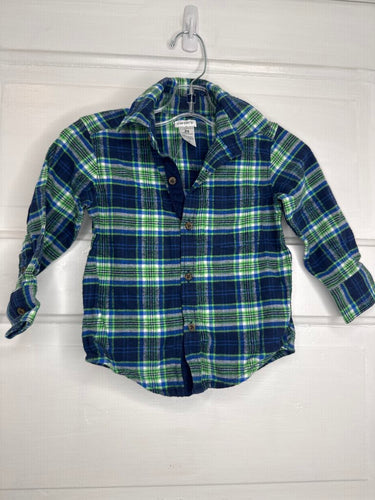 Boys LS Button Carters 2T