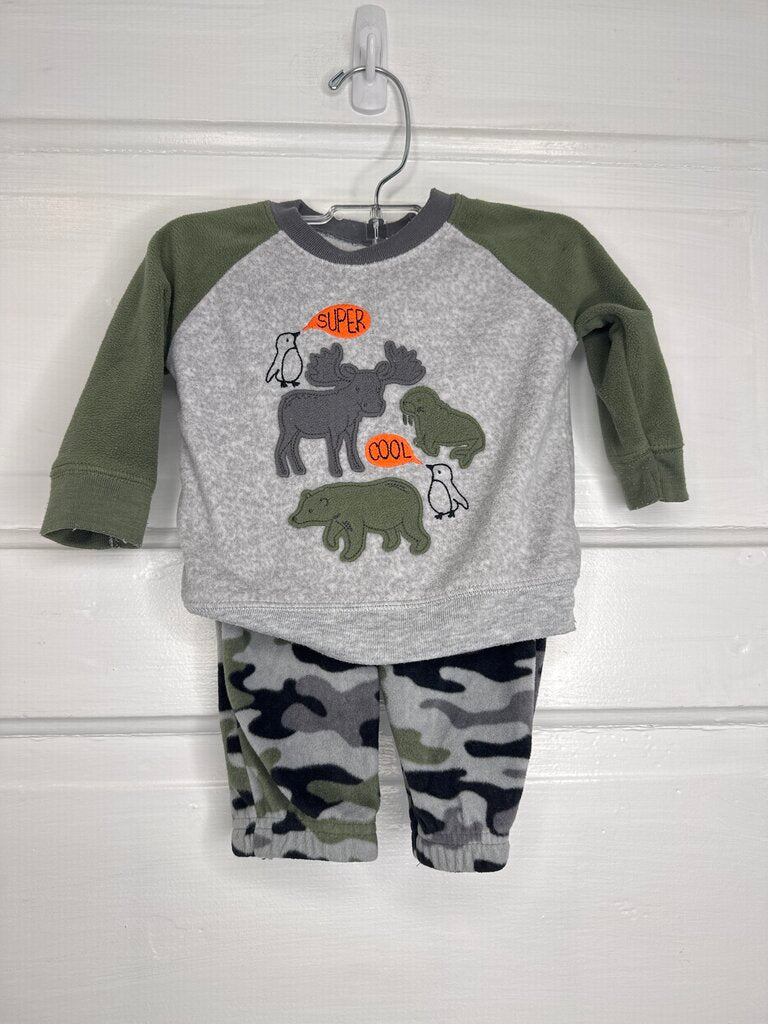 Boys Crewneck W/ Joggers Set (2pc) Child of Mine 3-6M