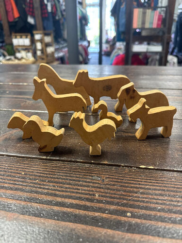 Wooden Animal Set (9pc)
