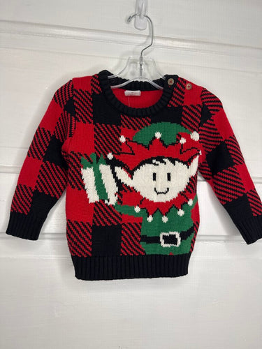 Boys Ugly Sweater Holiday Time 18M