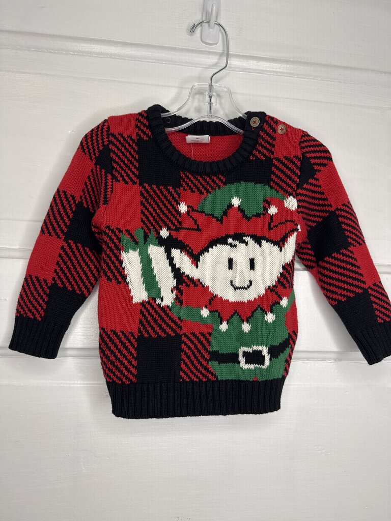 Boys Ugly Sweater Holiday Time 18M
