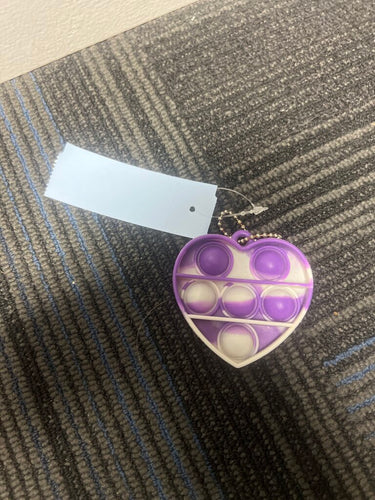 Heart Keychain Pop-It- Purple