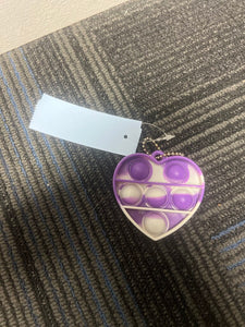 Heart Keychain Pop-It- Purple