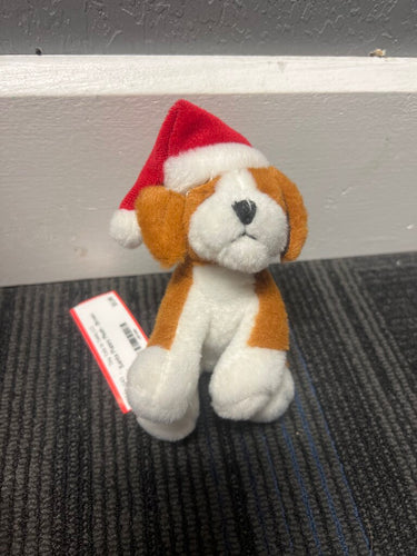 Santa Puppy Plush - Brown