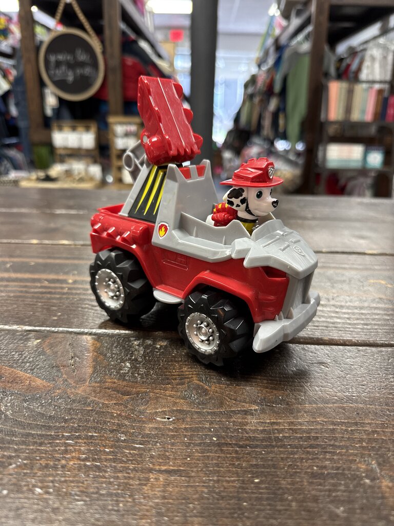 Paw Patrol Dino Pup Truck/Figurine - Marshall