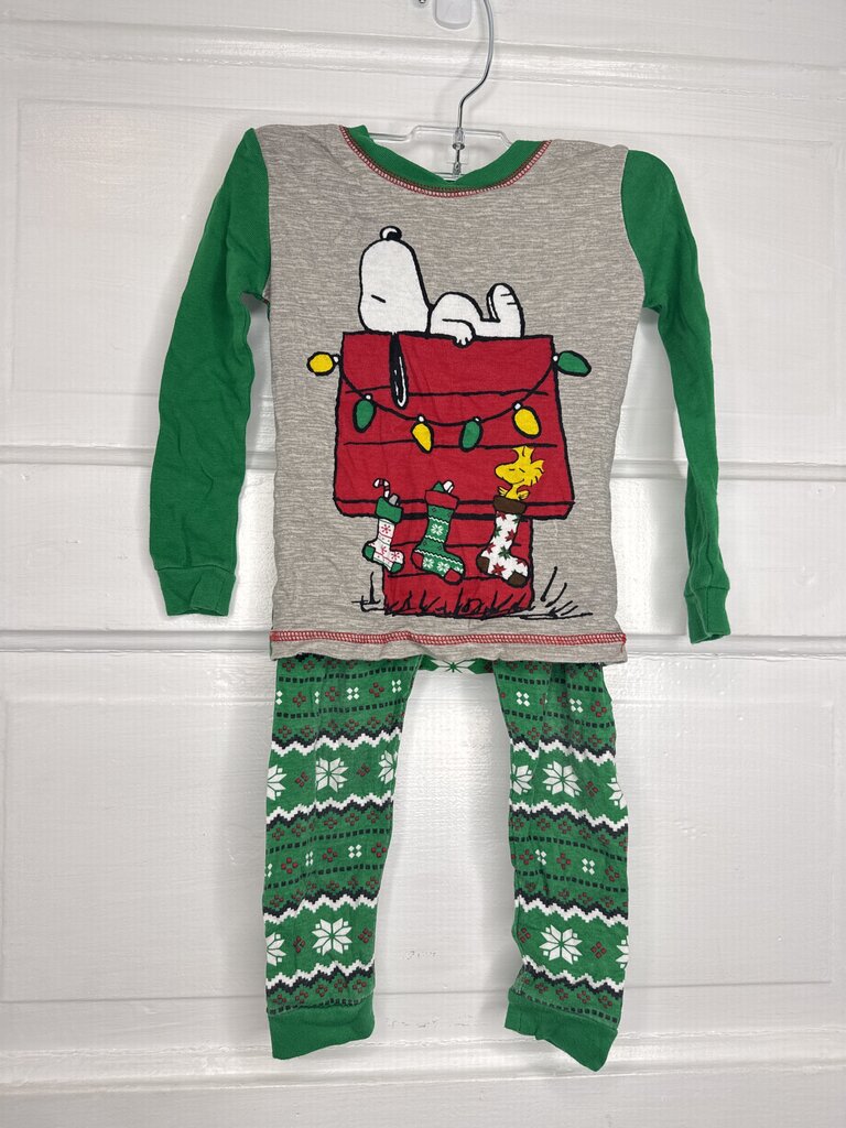 Unisex LS Pajamas (2pc) Peanuts 3T