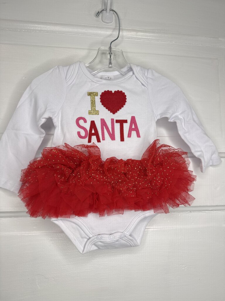 Girls LS Onesie Mud Pie 6-9M