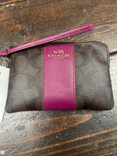 Load image into Gallery viewer, Coach Wallet- Dark Brown/purple Coach