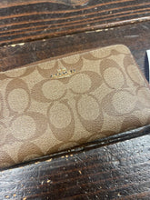 Load image into Gallery viewer, Coach Wallet- Brown (missing part of zipper) Coach