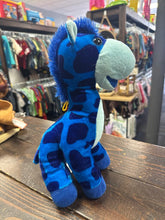 Load image into Gallery viewer, Classic Toy Giraffe Plush- Blue