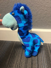 Load image into Gallery viewer, Classic Toy Giraffe Plush- Blue