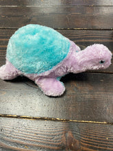 Load image into Gallery viewer, Vintage Ty Turtle Rattle Plush - Lilac/Lt Blue