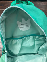 Load image into Gallery viewer, Cat &amp; Jacket Backpack - Green Dino