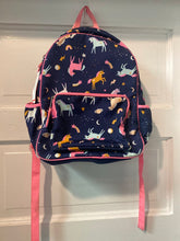 Load image into Gallery viewer, Navy Unicorn Backpack