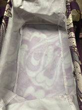 Load image into Gallery viewer, thirty-one large utility tote bag - purple paisley