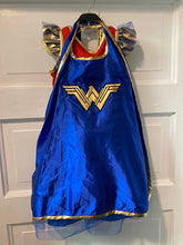Load image into Gallery viewer, Girls Costume w/ Cape + Sleeves wonder woman S
